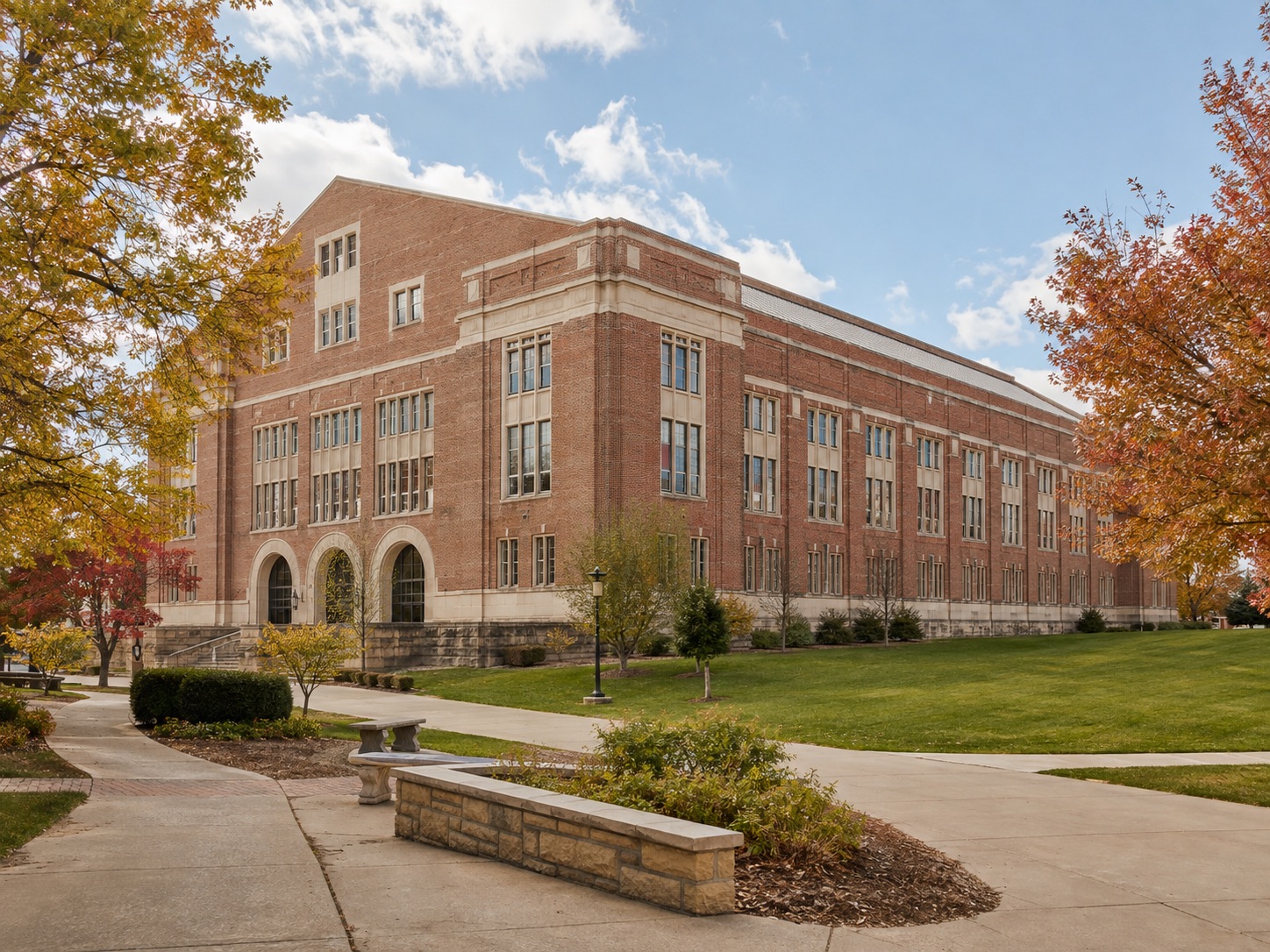Exterior view of Allen Fieldhouse