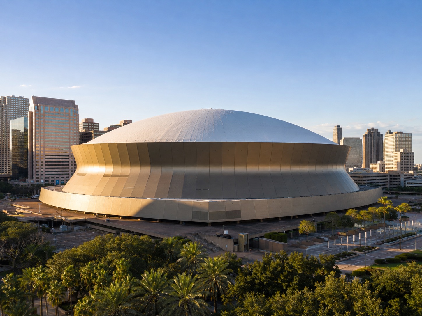 Exterior view of Caesars Superdome in New Orleans