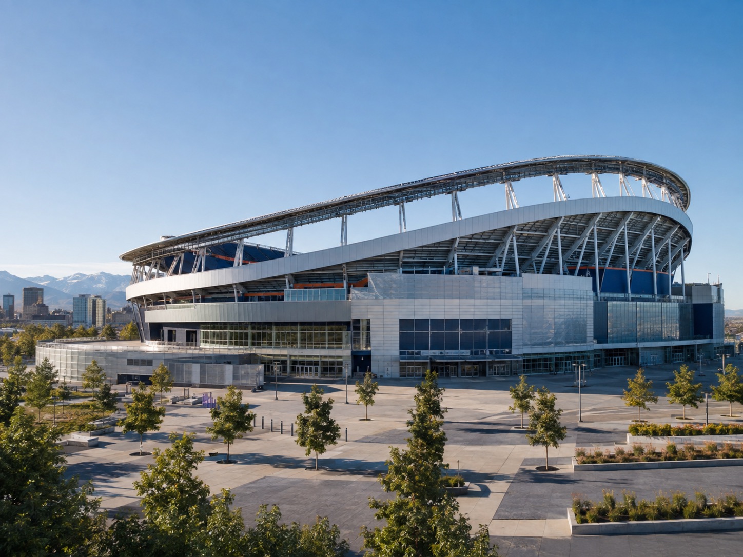 Exterior view of Empower Field at Mile High in Denver