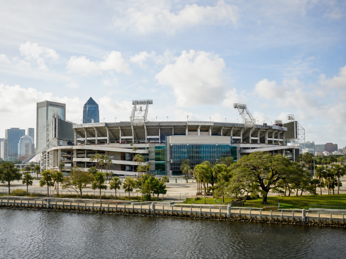 Exterior view of EverBank Stadium in Jacksonville