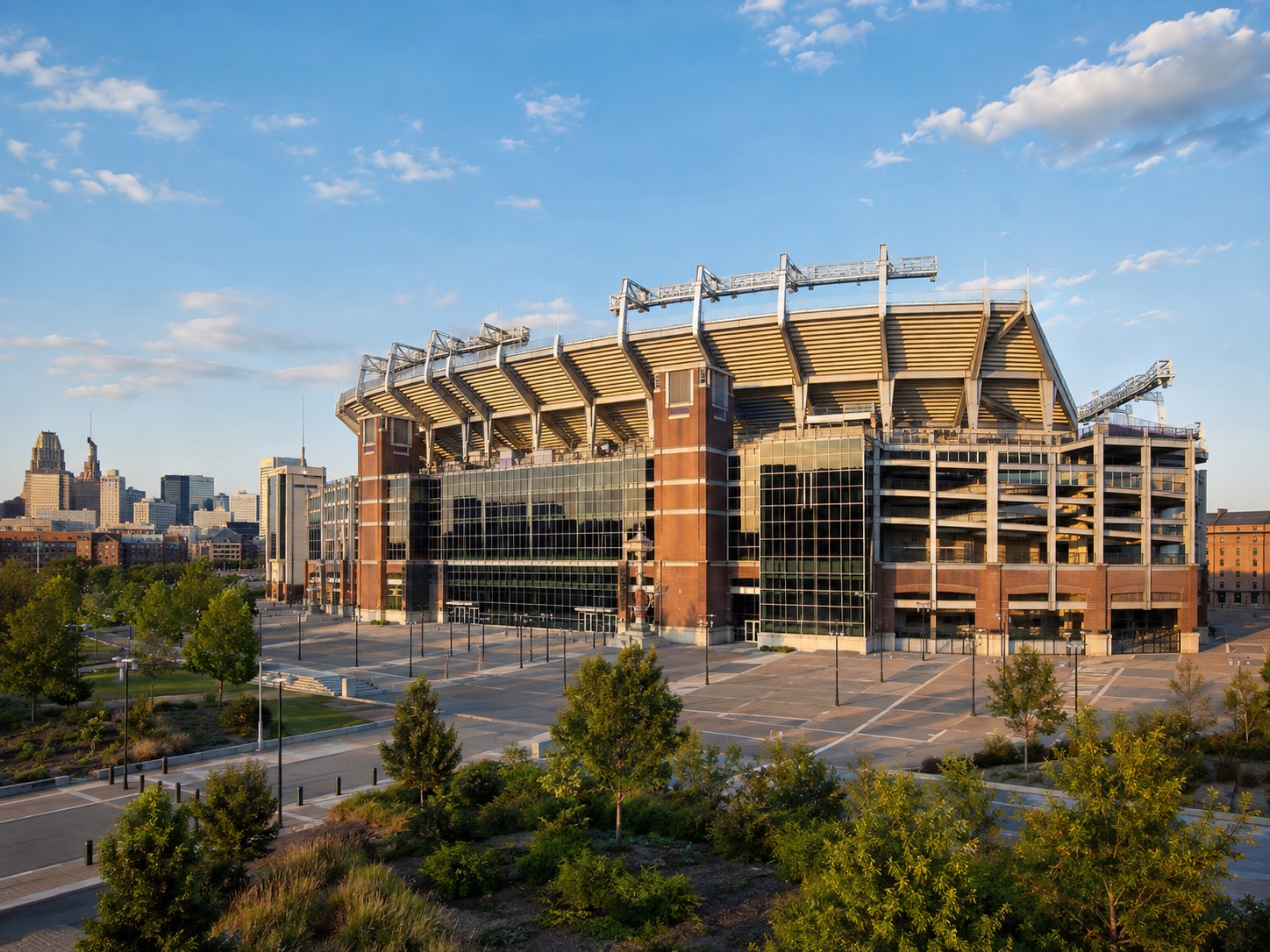 Exterior view of M&T Bank Stadium